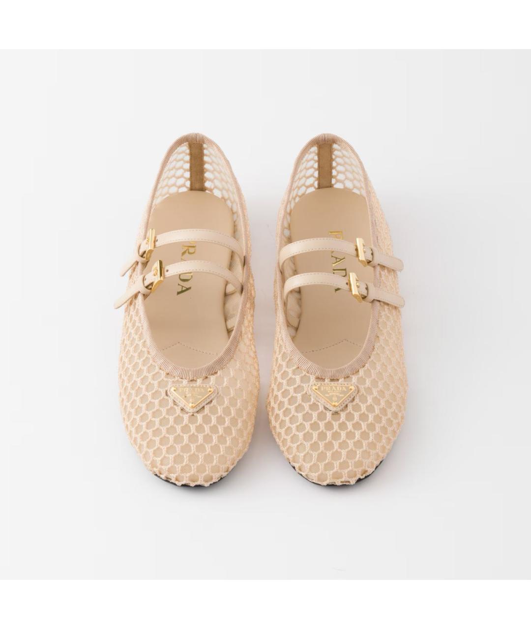 PRADA Бежевые балетки, фото 3