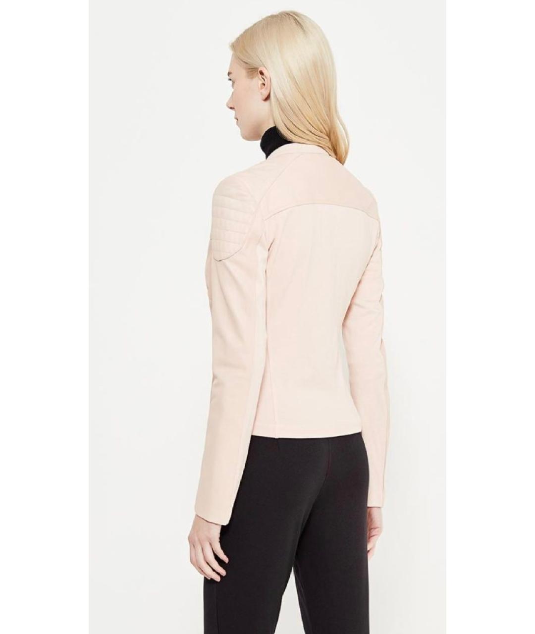 PINKO Розовая кожаная куртка, фото 7