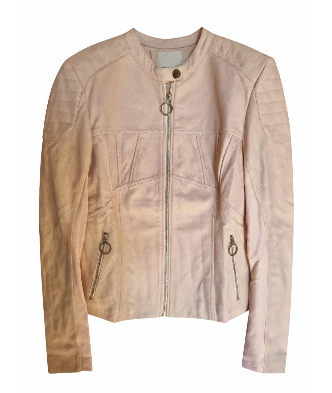 PINKO Розовая кожаная куртка, фото 1