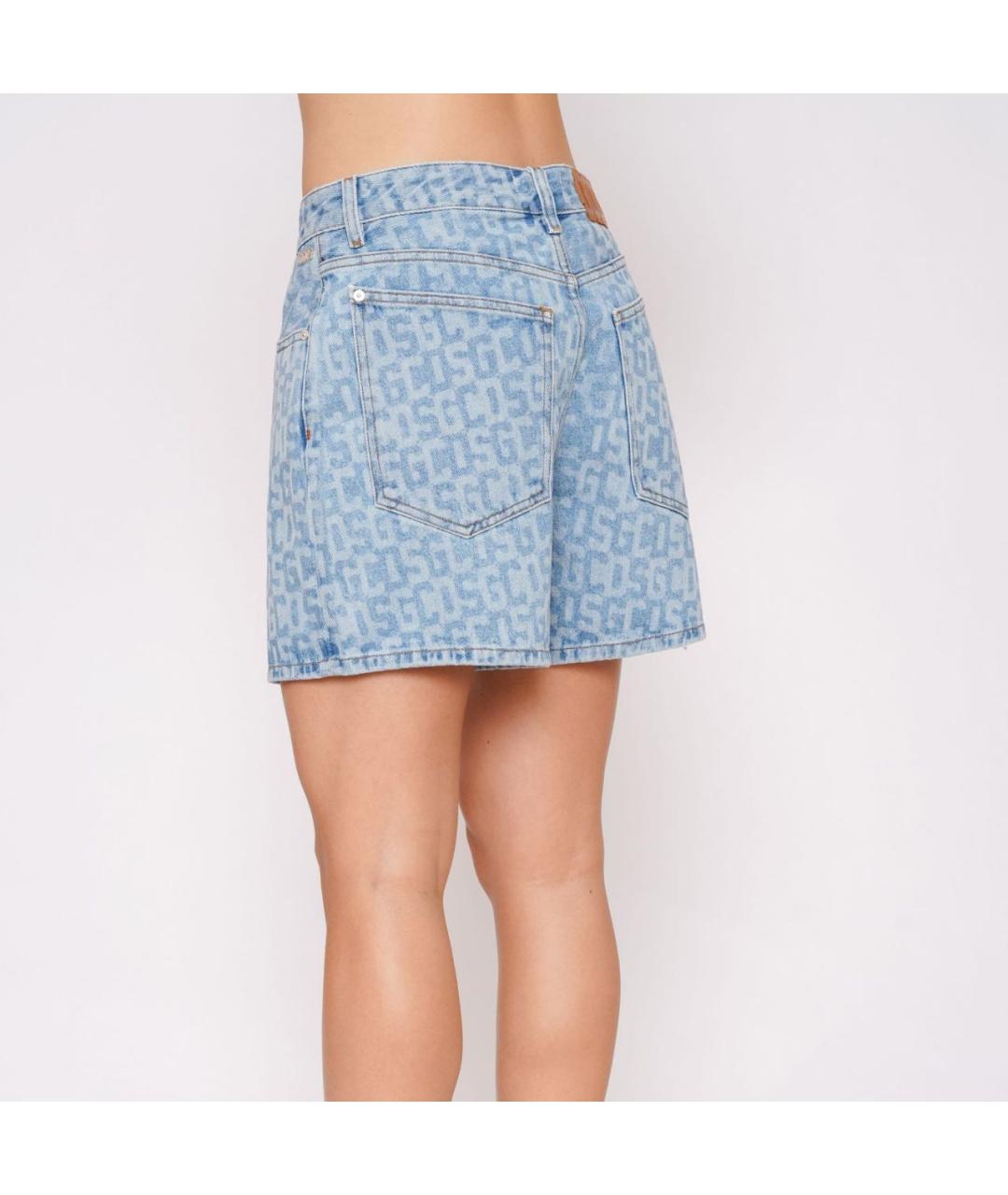 GCDS Голубые хлопковые шорты, фото 3