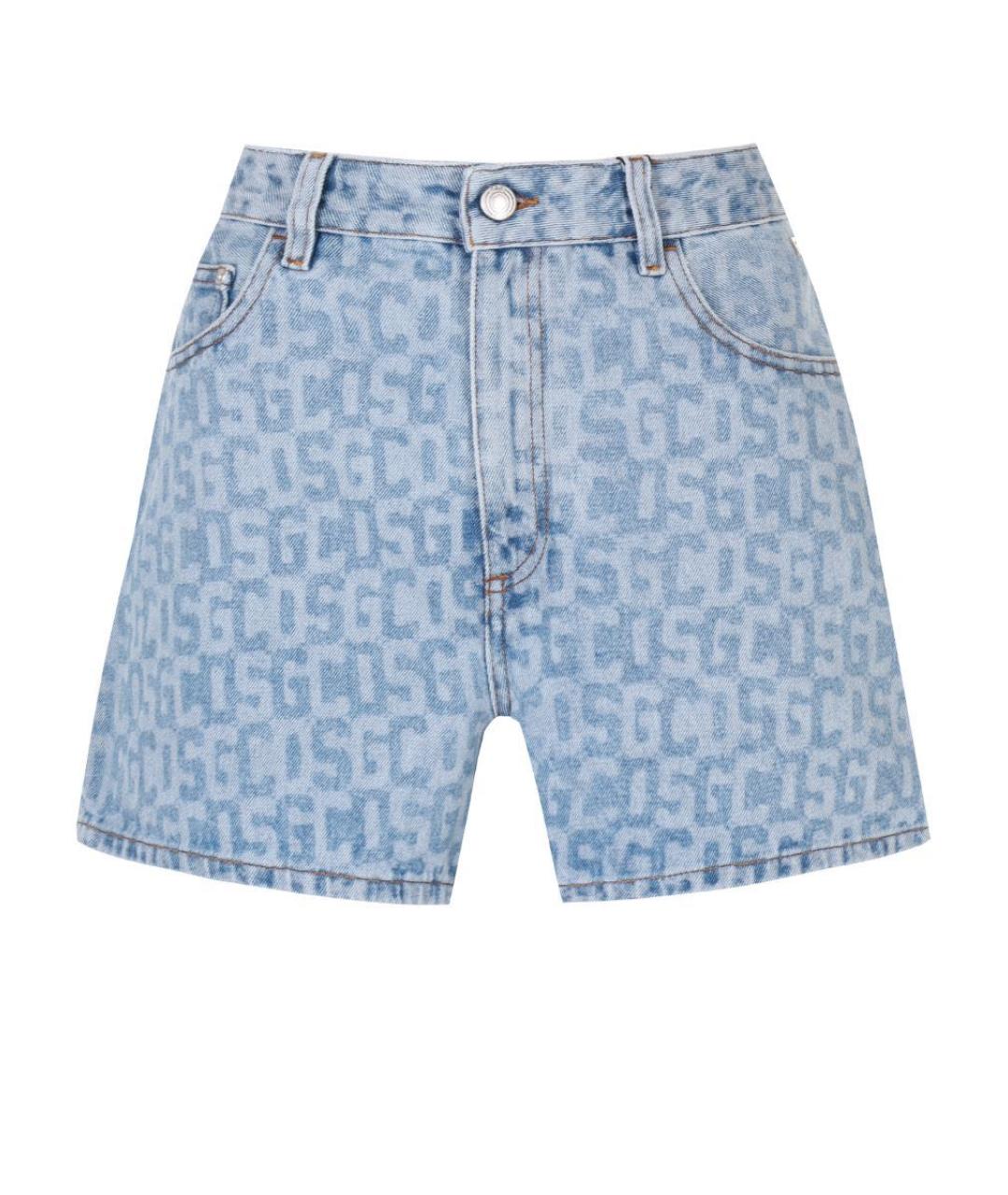 GCDS Голубые хлопковые шорты, фото 1
