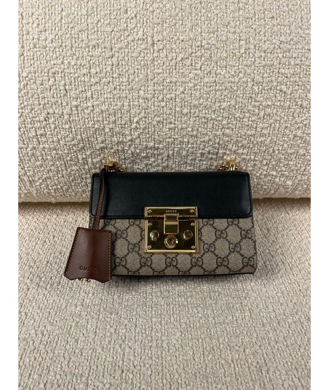 GUCCI Бежевая тканевая сумка через плечо, фото 9