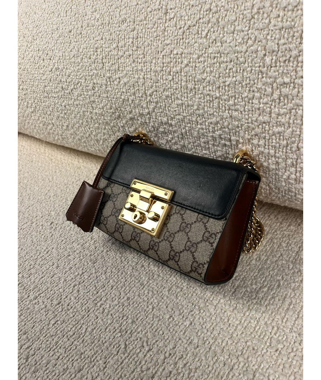 GUCCI Бежевая тканевая сумка через плечо, фото 5