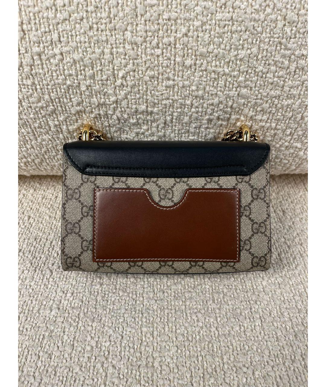 GUCCI Бежевая тканевая сумка через плечо, фото 3