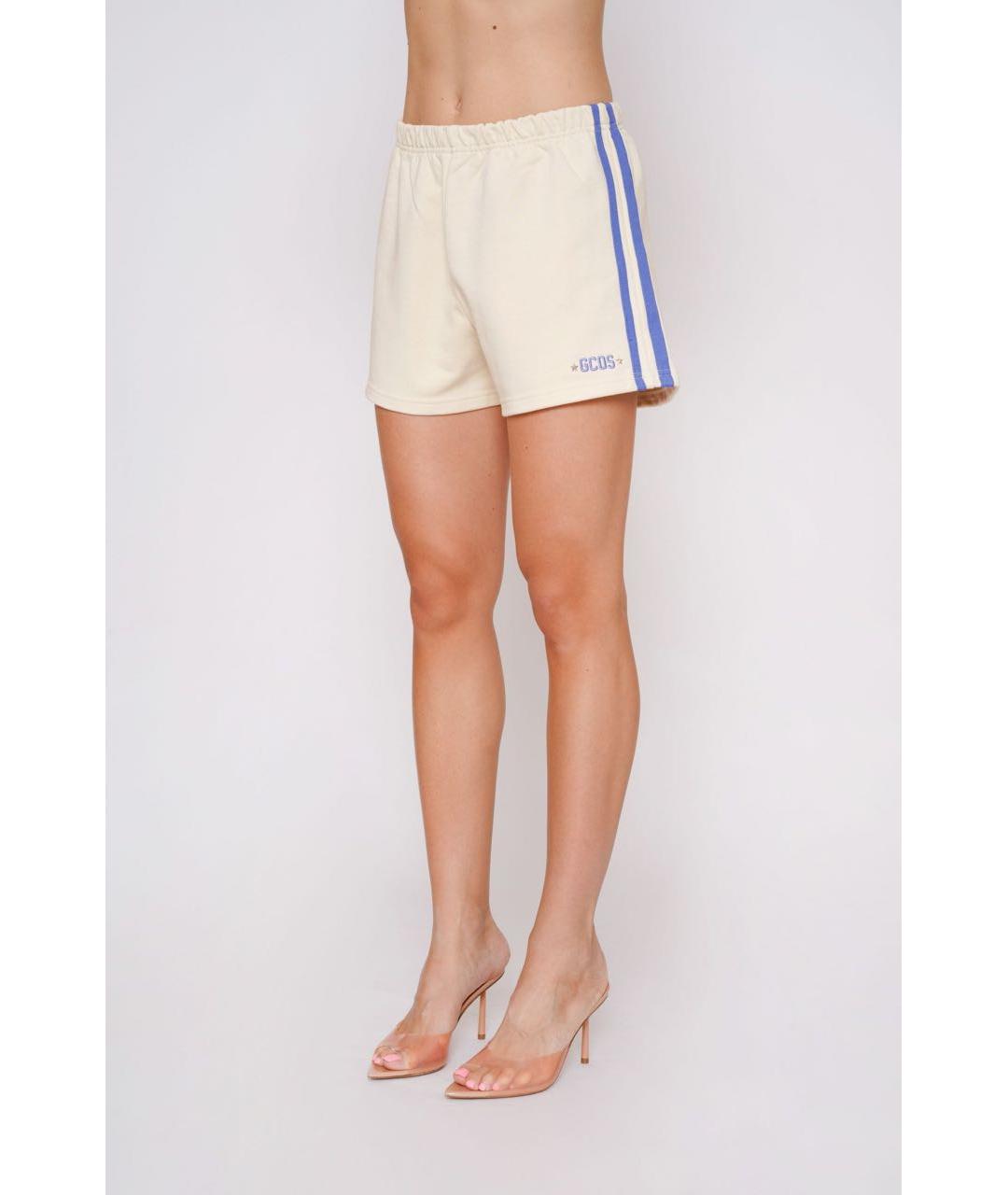 GCDS Бежевые хлопковые шорты, фото 4