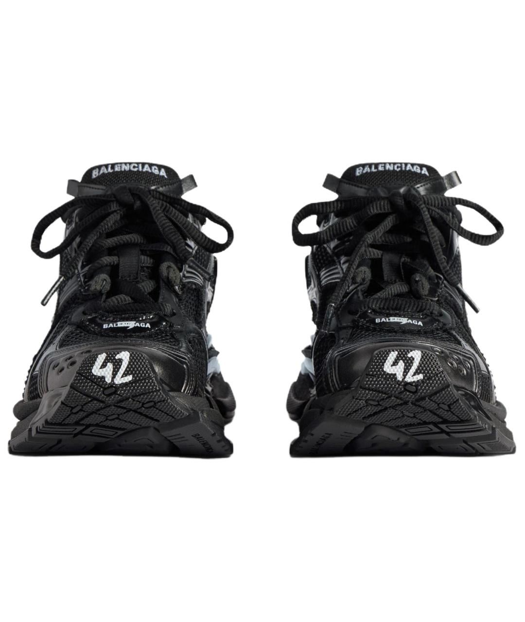 BALENCIAGA Черные низкие кроссовки / кеды, фото 5