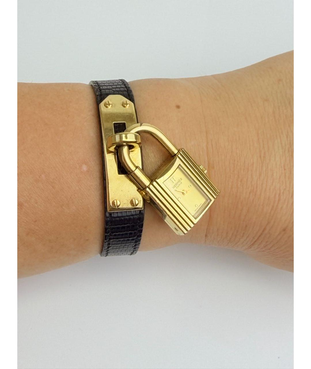 HERMES Золотые стальные часы, фото 7
