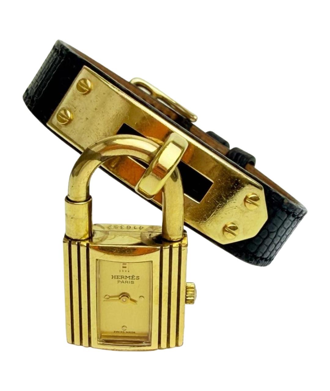 HERMES Золотые стальные часы, фото 1