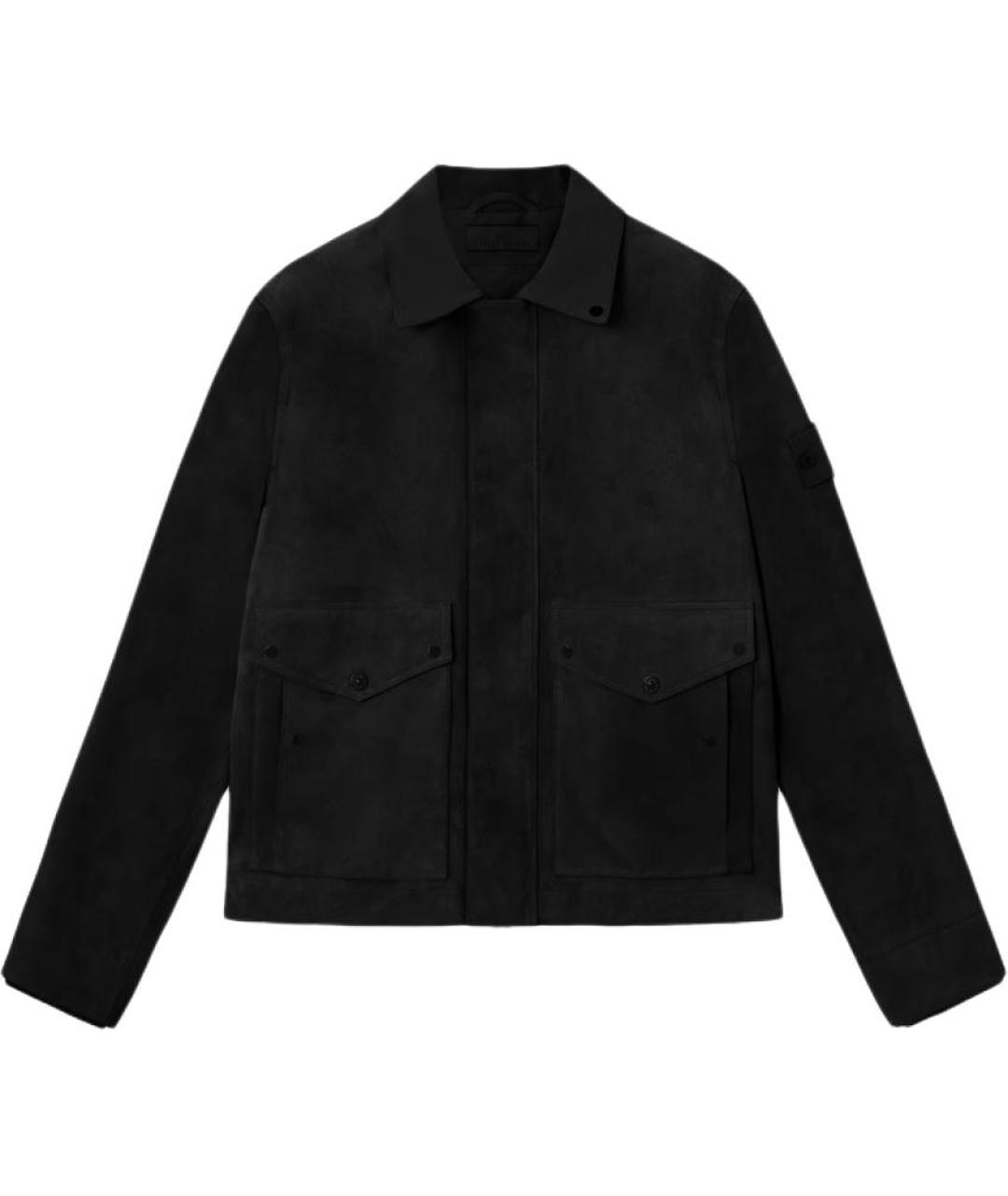 STONE ISLAND Черная замшевая куртка, фото 1