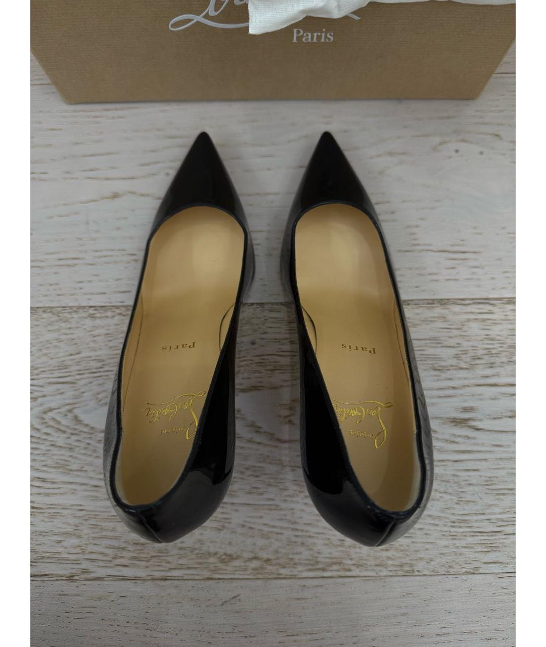 CHRISTIAN LOUBOUTIN Черные туфли из лакированной кожи, фото 3