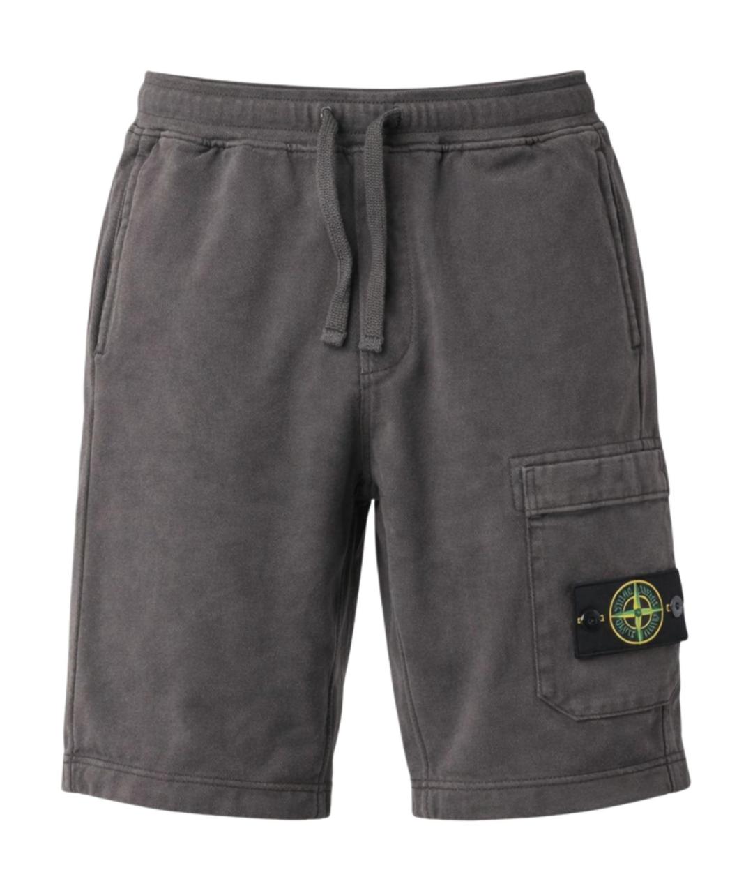 STONE ISLAND Серые шорты, фото 1