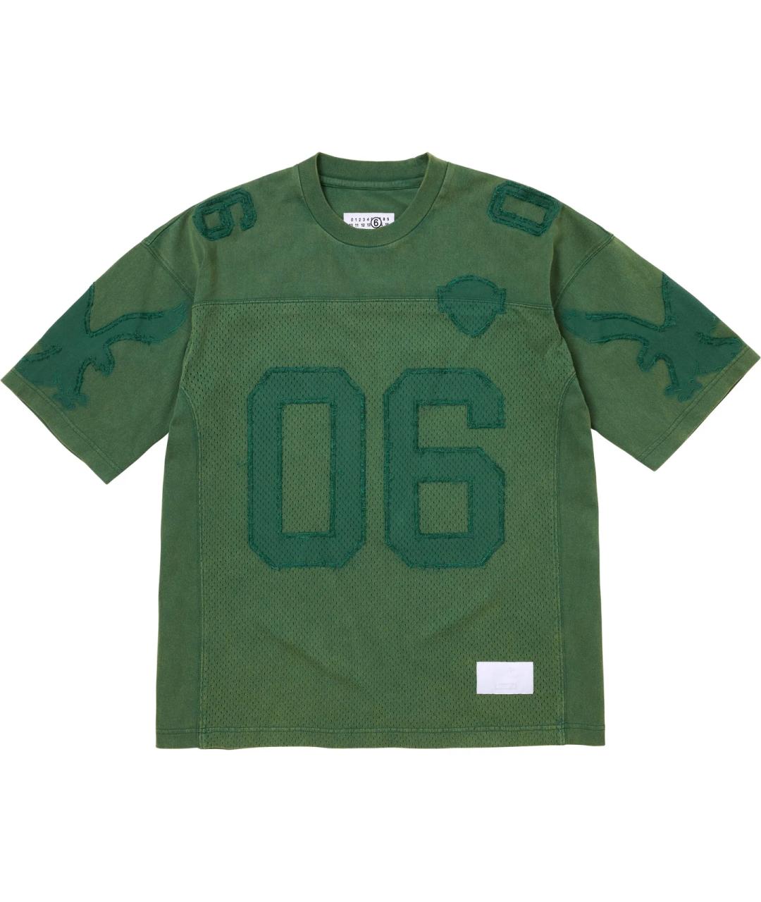 SUPREME Зеленая хлопковая футболка, фото 1