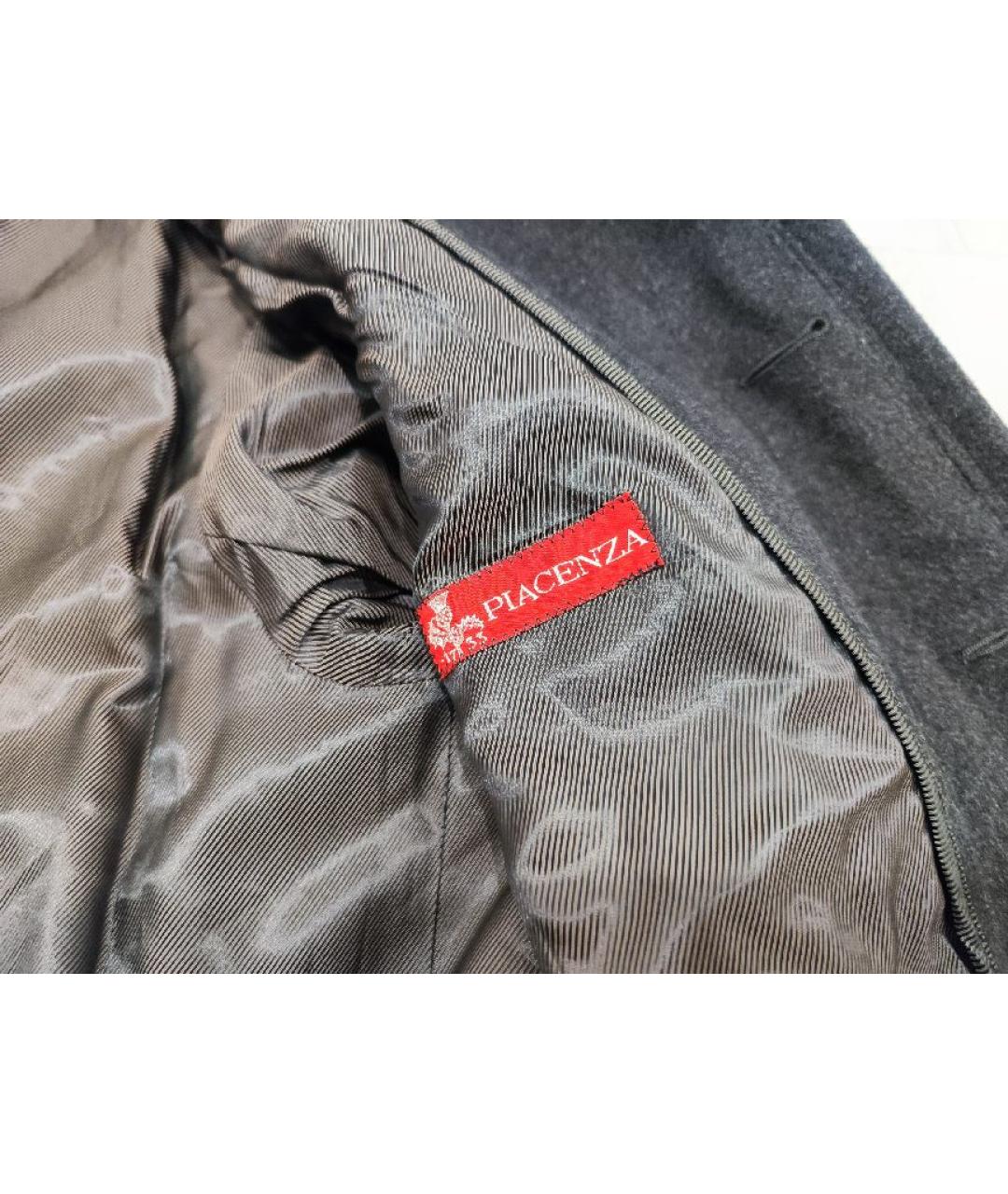 PIACENZA CASHMERE Серое кашемировое пальто, фото 3