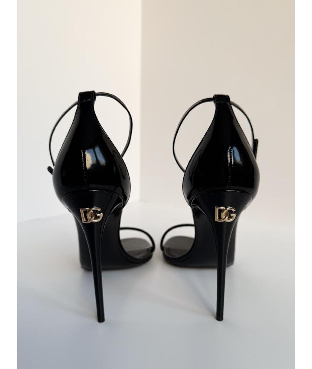 DOLCE&GABBANA Черные босоножки, фото 3