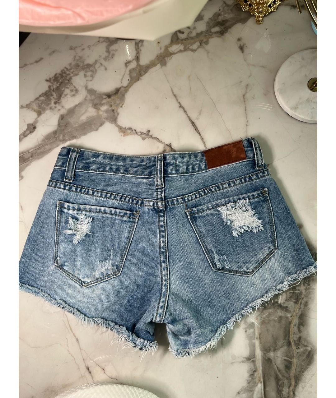 DOLCE&GABBANA Голубые хлопковые шорты, фото 2