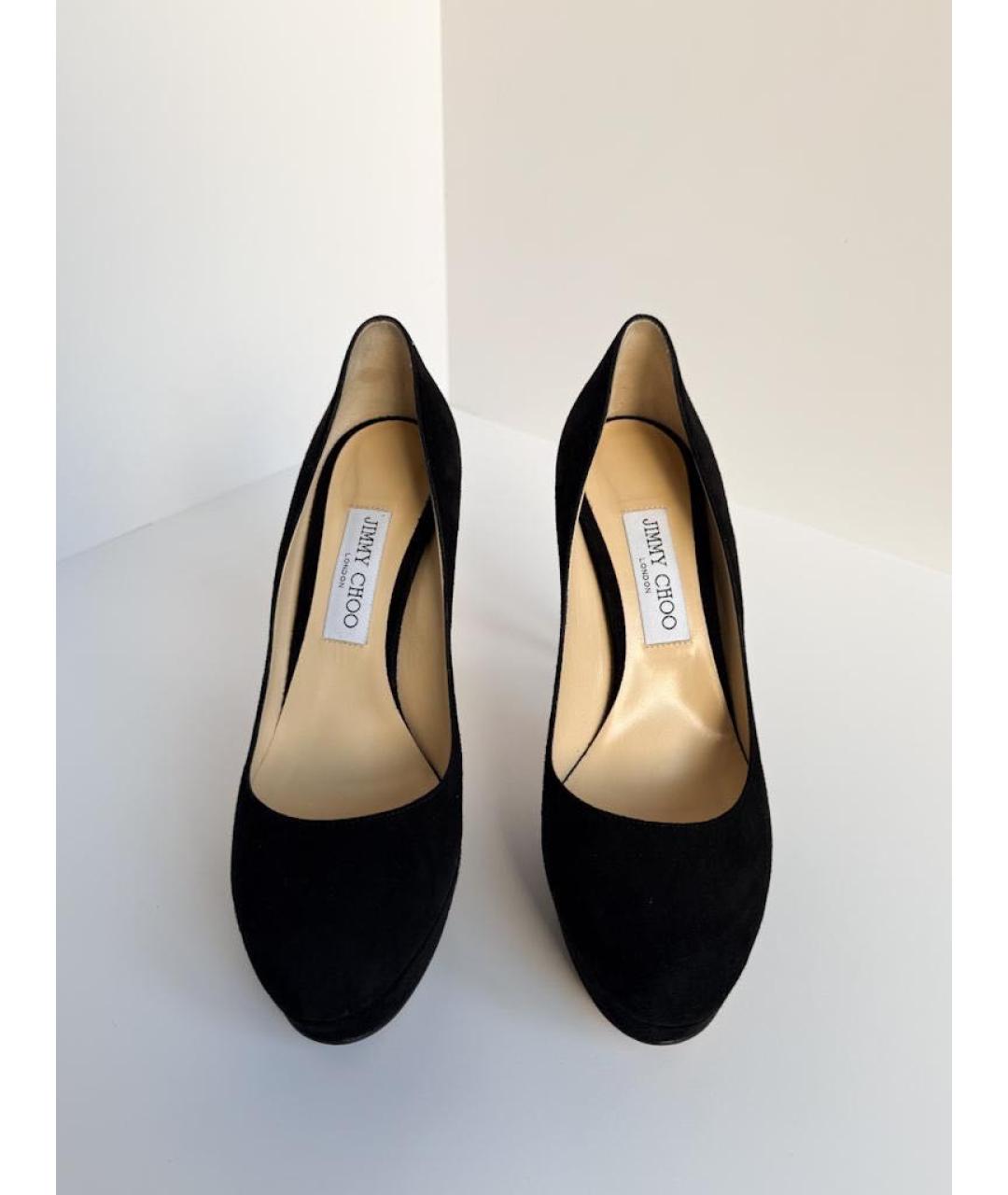 JIMMY CHOO Черные замшевые туфли, фото 2