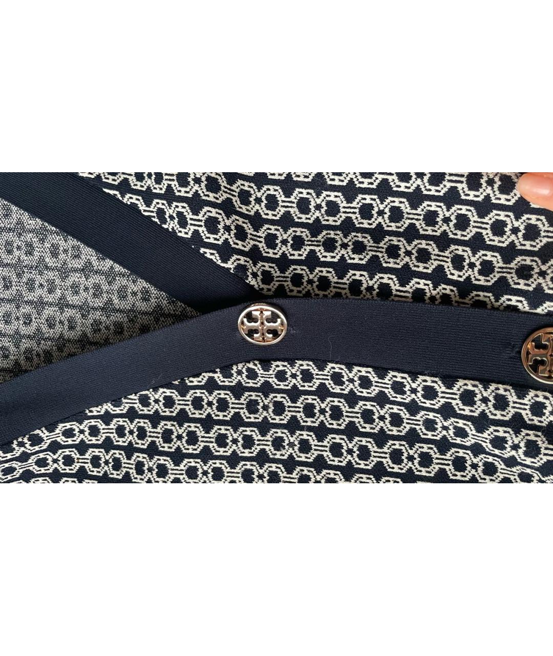 TORY BURCH Темно-синий вискозный кардиган, фото 6