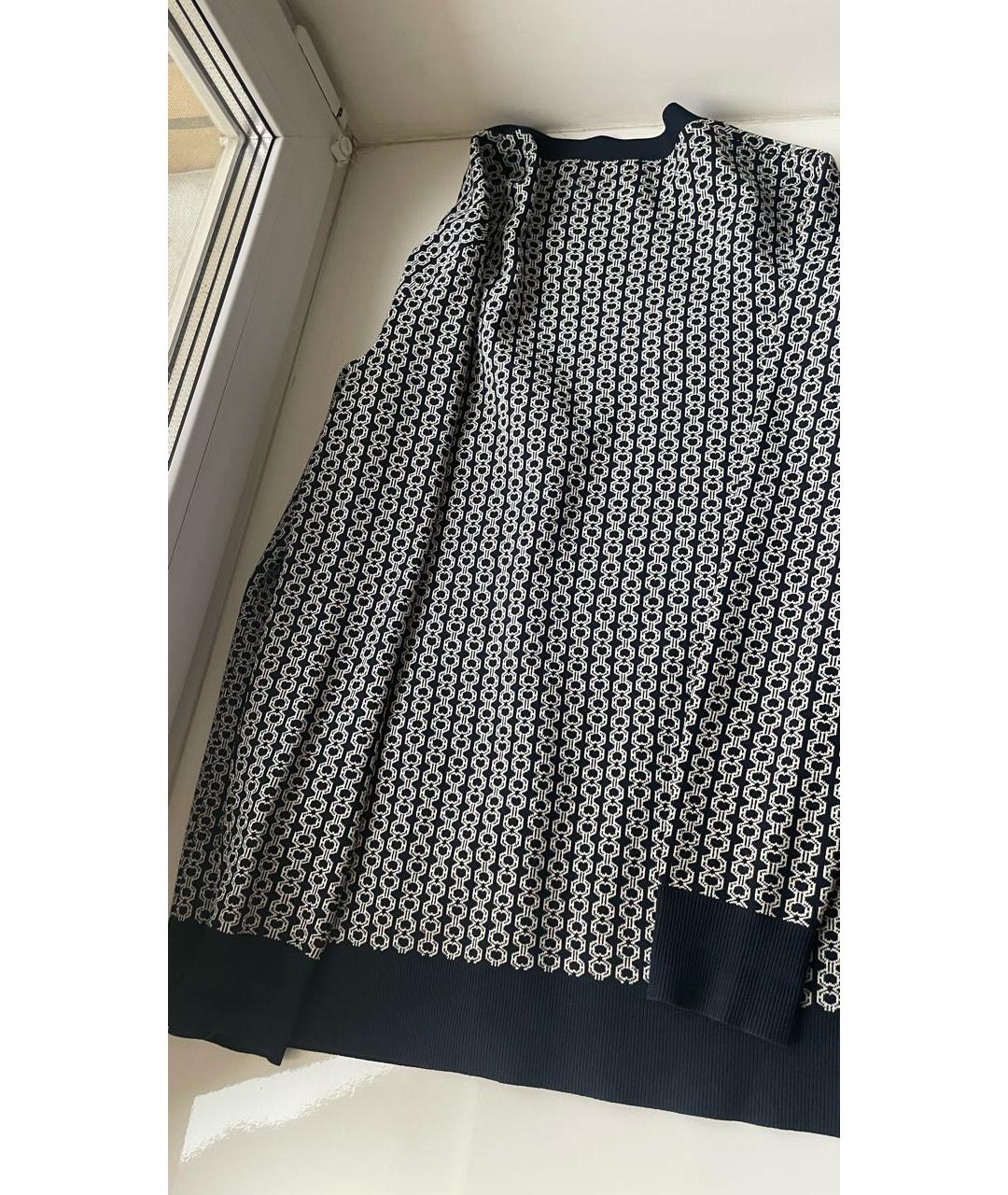 TORY BURCH Темно-синий вискозный кардиган, фото 5