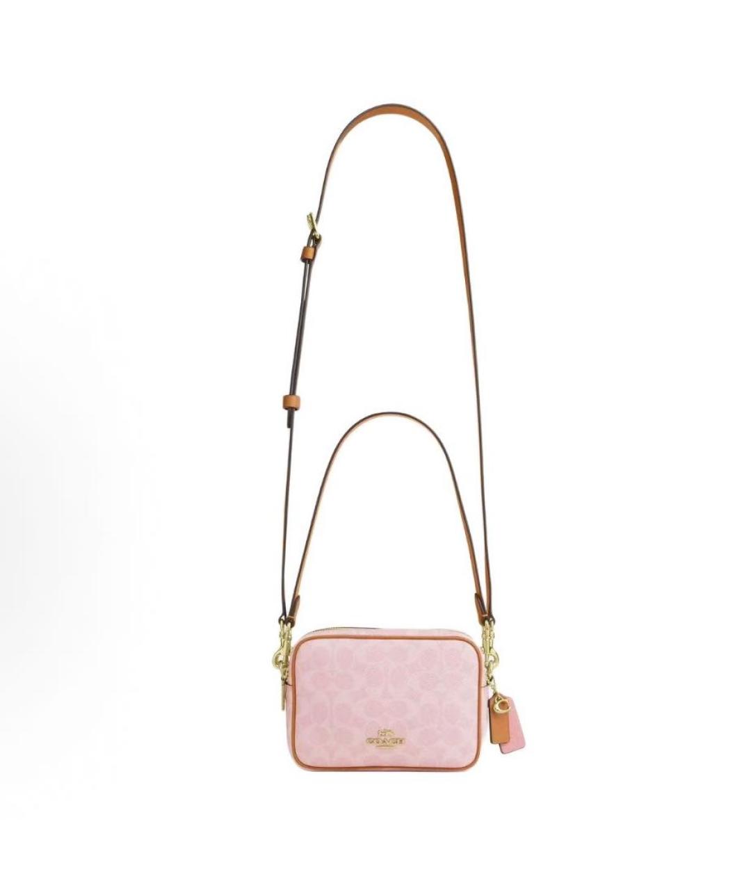 COACH Розовая сумка через плечо из искусственной кожи, фото 2