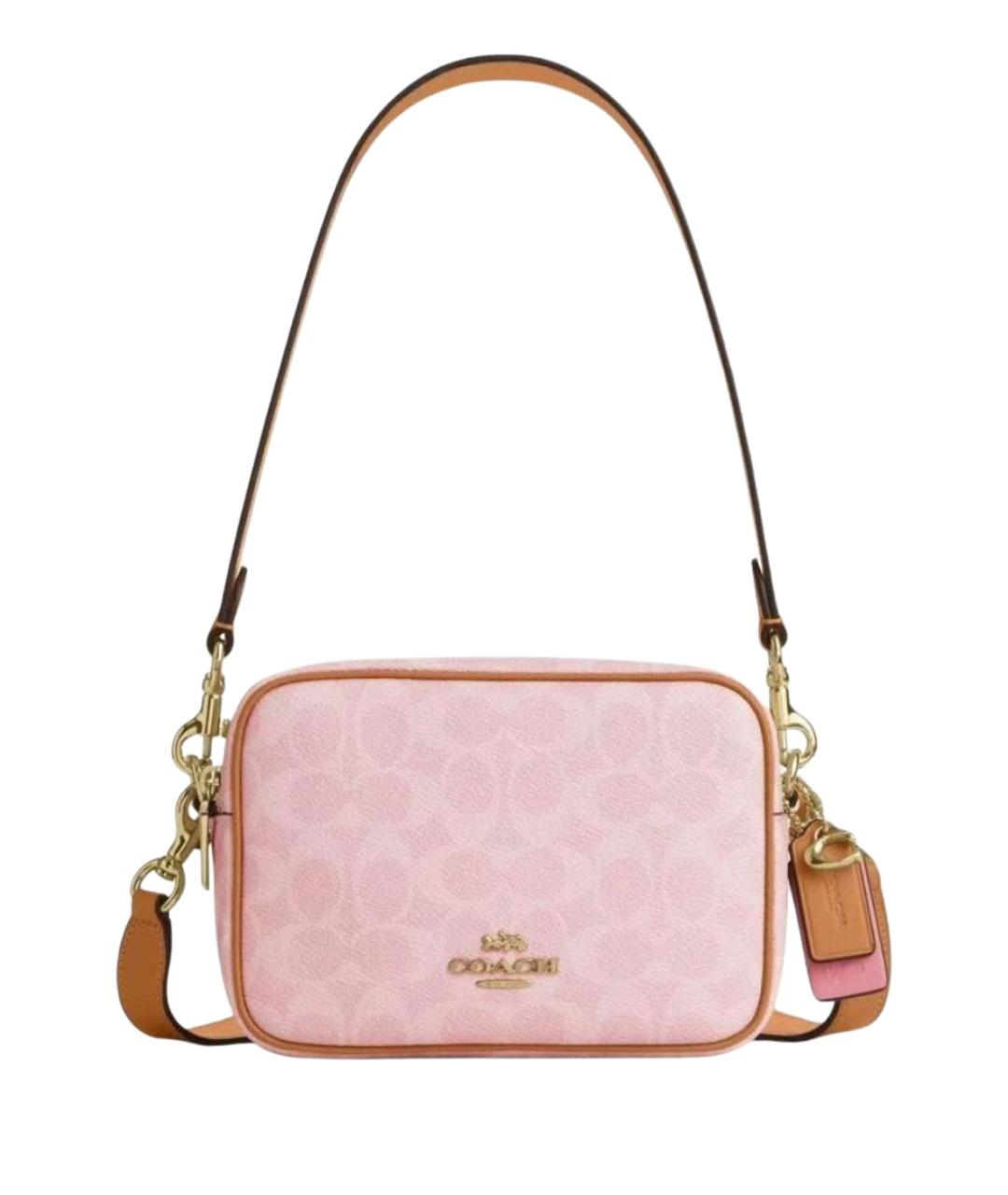 COACH Розовая сумка через плечо из искусственной кожи, фото 1