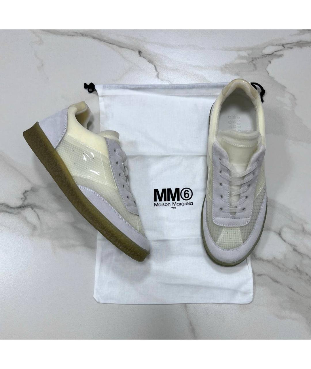 MM6 MAISON MARGIELA Белые низкие кроссовки / кеды, фото 8