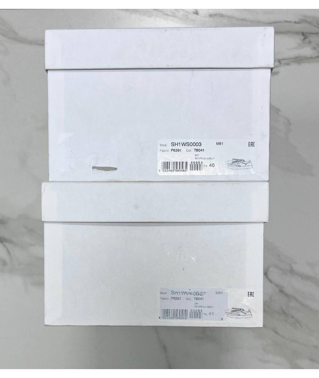 MM6 MAISON MARGIELA Белые низкие кроссовки / кеды, фото 7