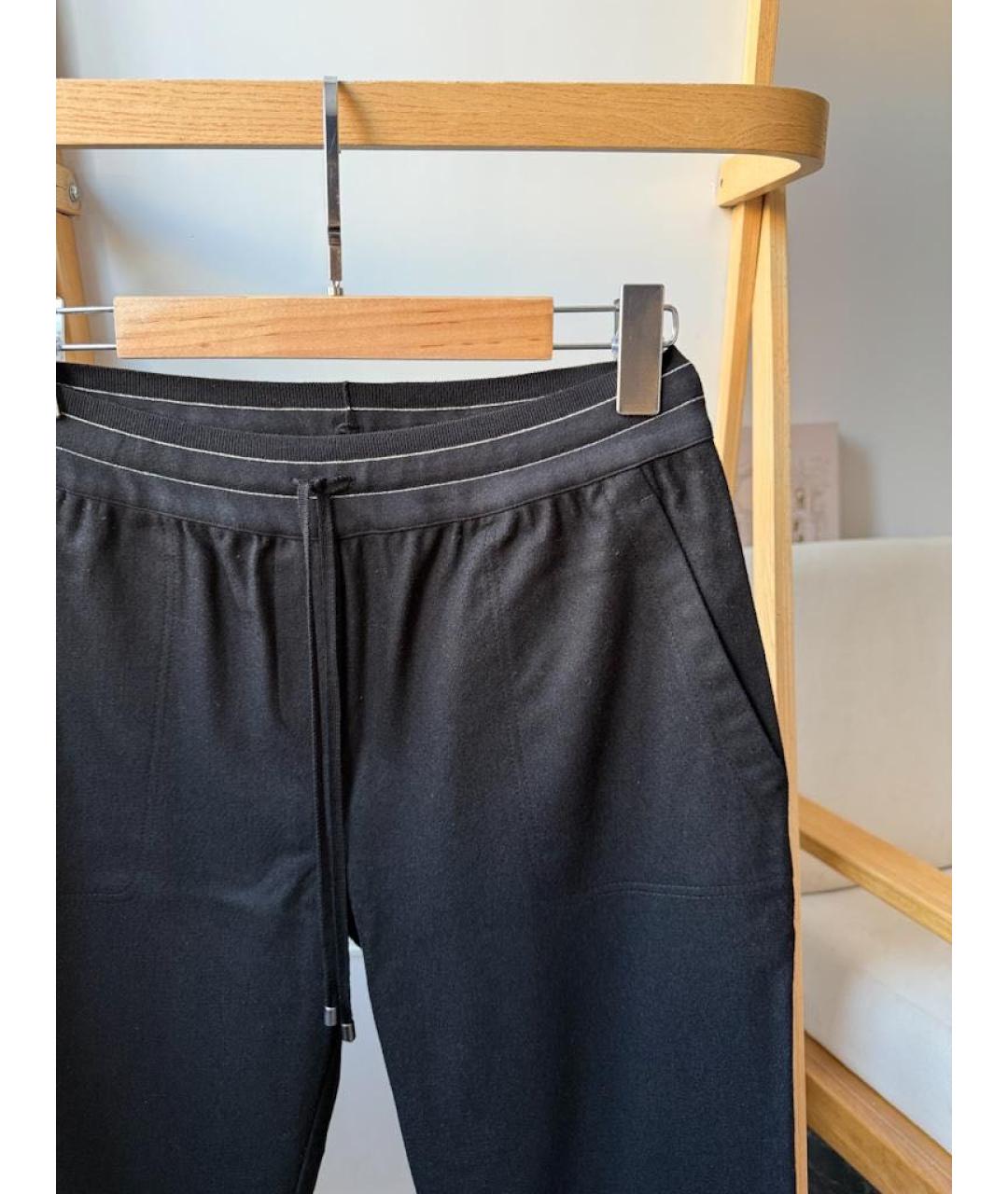 LORENA ANTONIAZZI Черные прямые брюки, фото 3