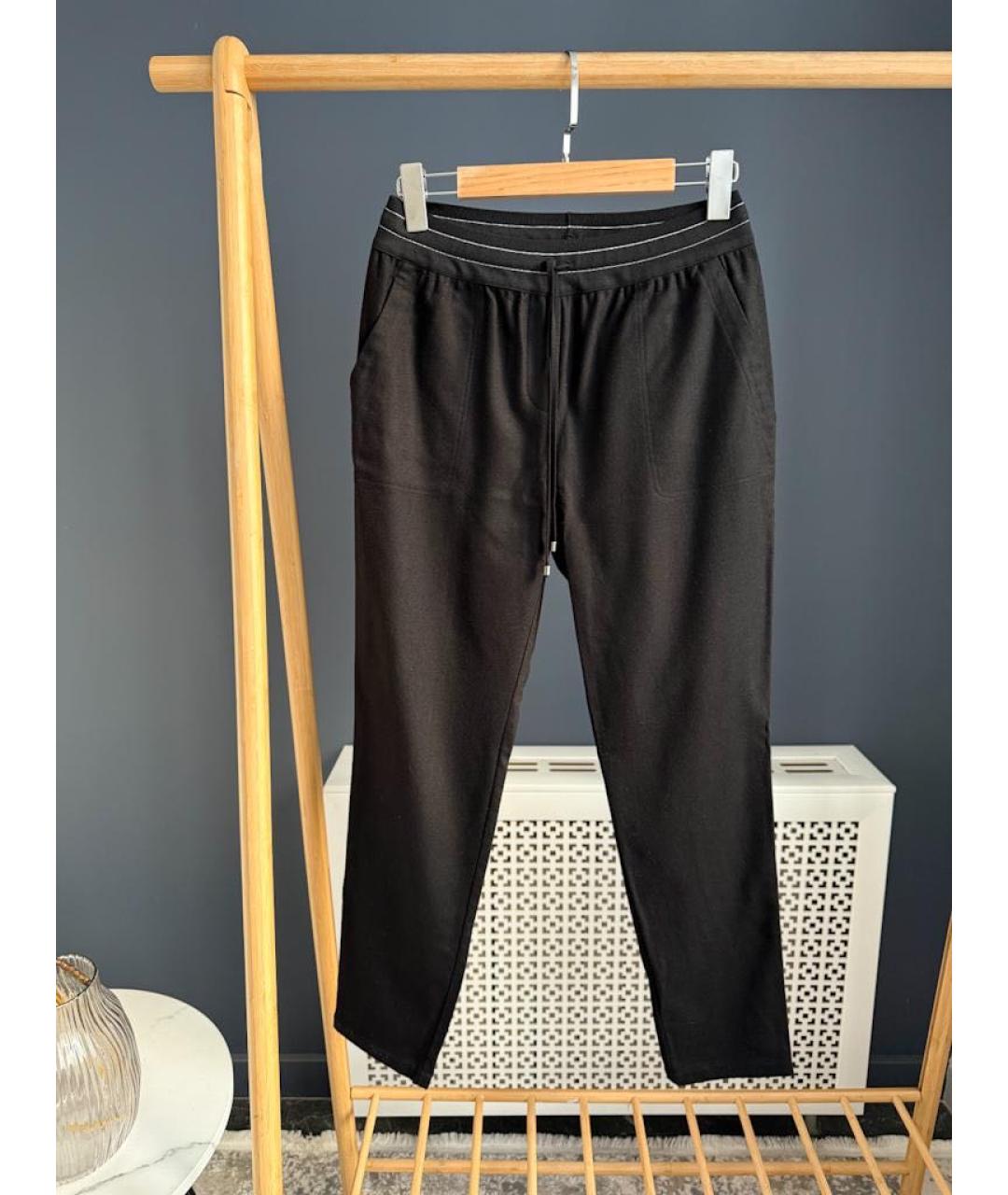 LORENA ANTONIAZZI Черные прямые брюки, фото 6