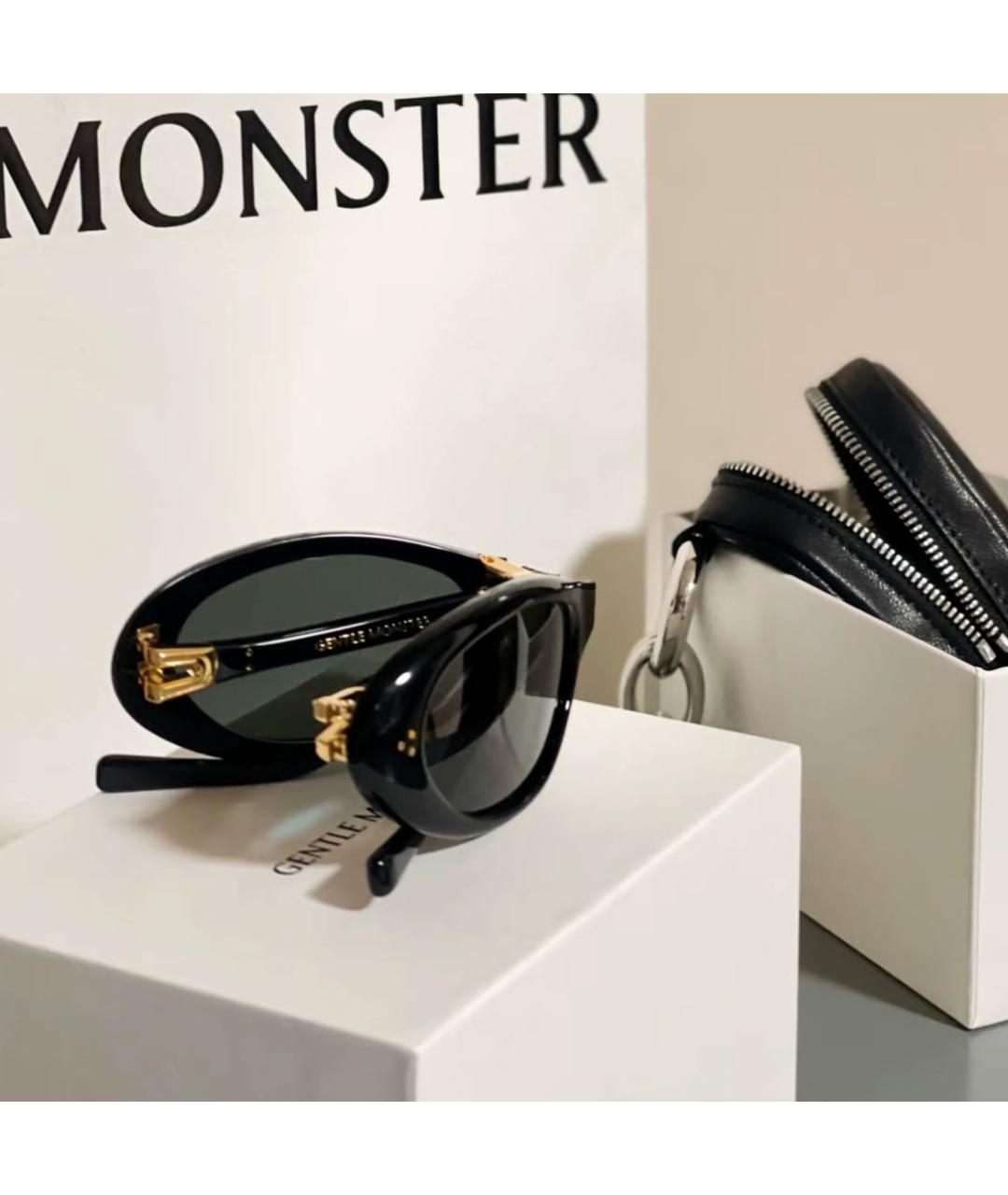 GENTLE MONSTER Черные пластиковые солнцезащитные очки, фото 4