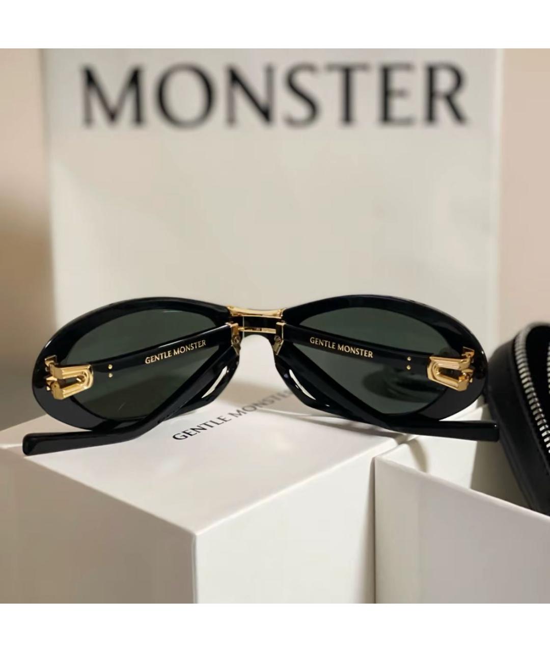 GENTLE MONSTER Черные пластиковые солнцезащитные очки, фото 3