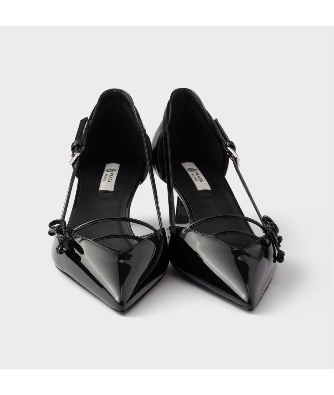 PRADA Черные кожаные туфли, фото 6