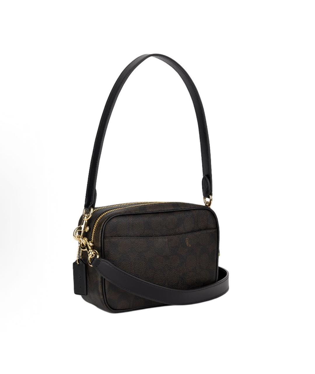 COACH Коричневая сумка через плечо из искусственной кожи, фото 2