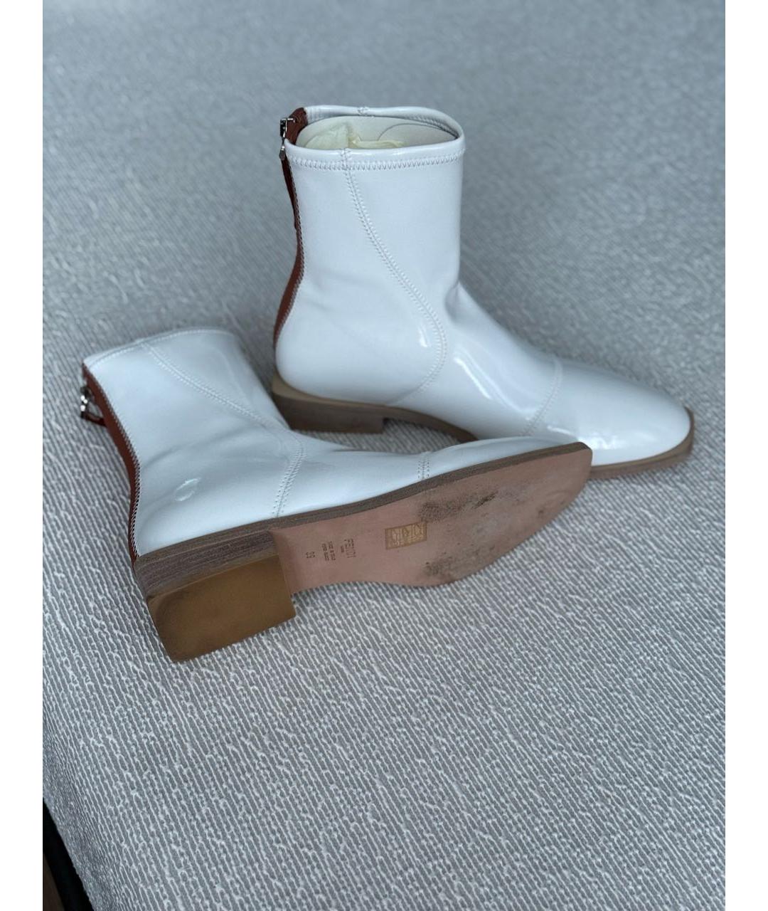 FENDI Белые ботильоны из лакированной кожи, фото 5