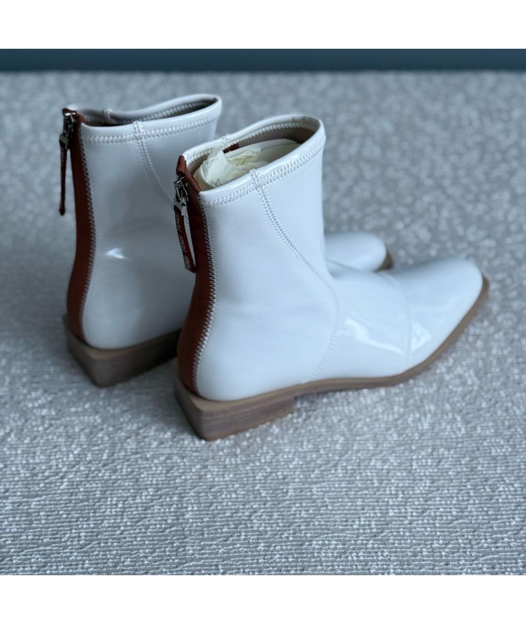 FENDI Белые ботильоны из лакированной кожи, фото 7