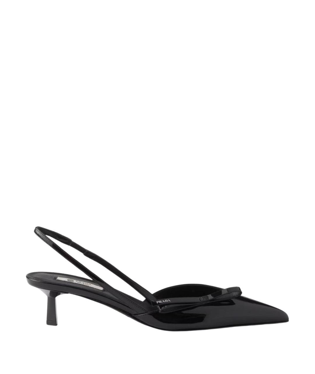 PRADA Черные туфли из лакированной кожи, фото 1