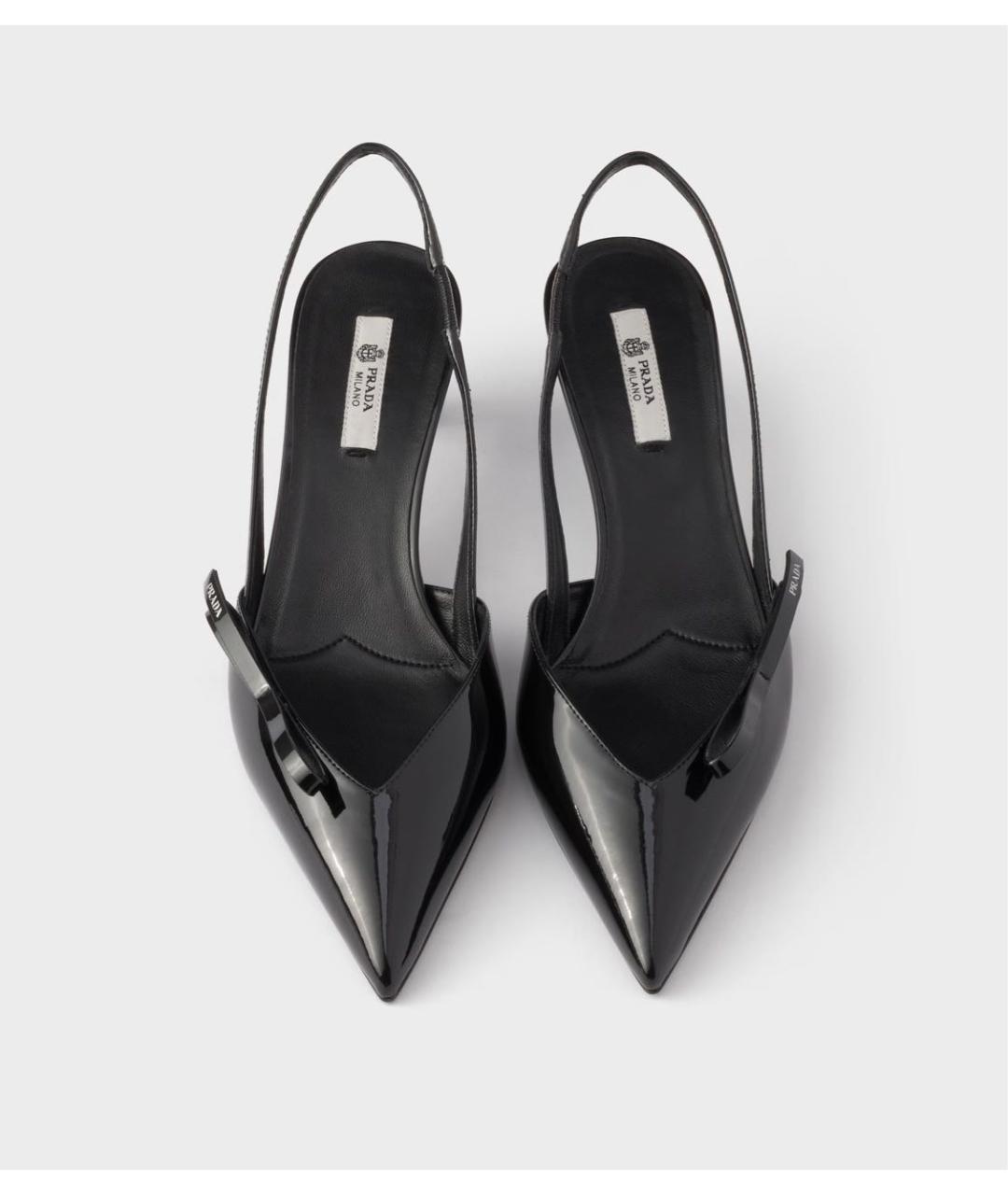 PRADA Черные туфли из лакированной кожи, фото 3