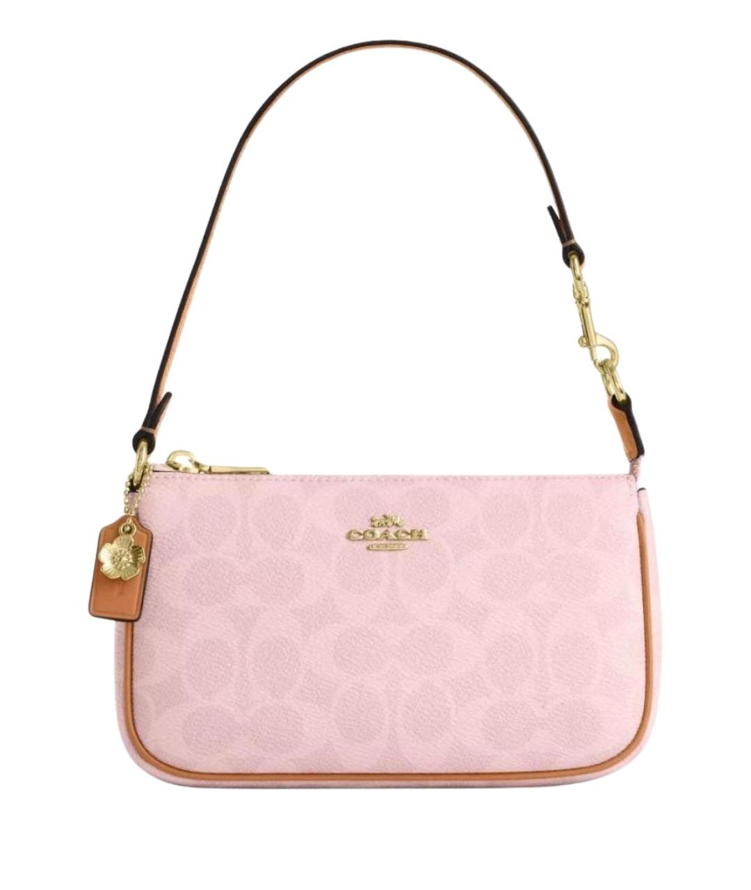 COACH Розовая сумка через плечо из искусственной кожи, фото 1
