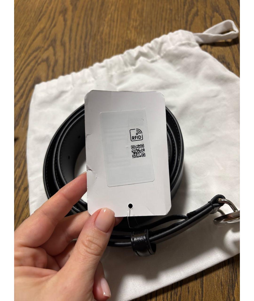 GUCCI Черный кожаный ремень, фото 6