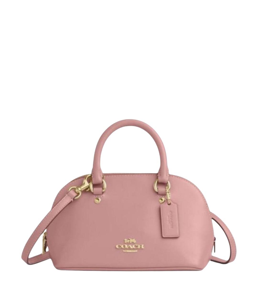 COACH Розовая сумка через плечо, фото 10