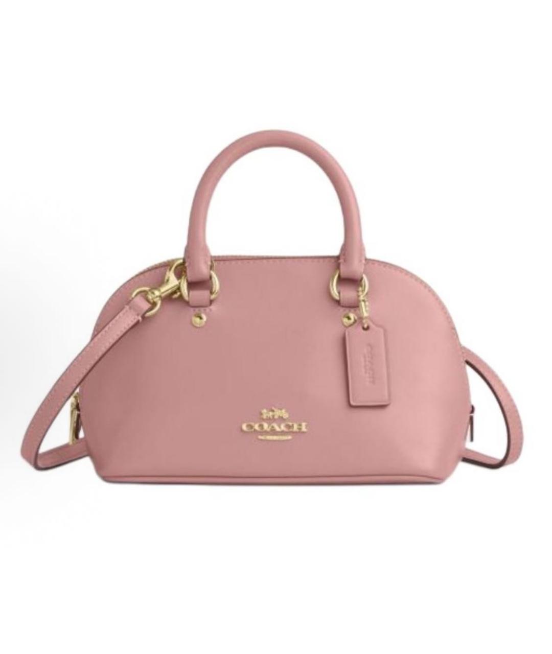 COACH Розовая сумка через плечо, фото 9