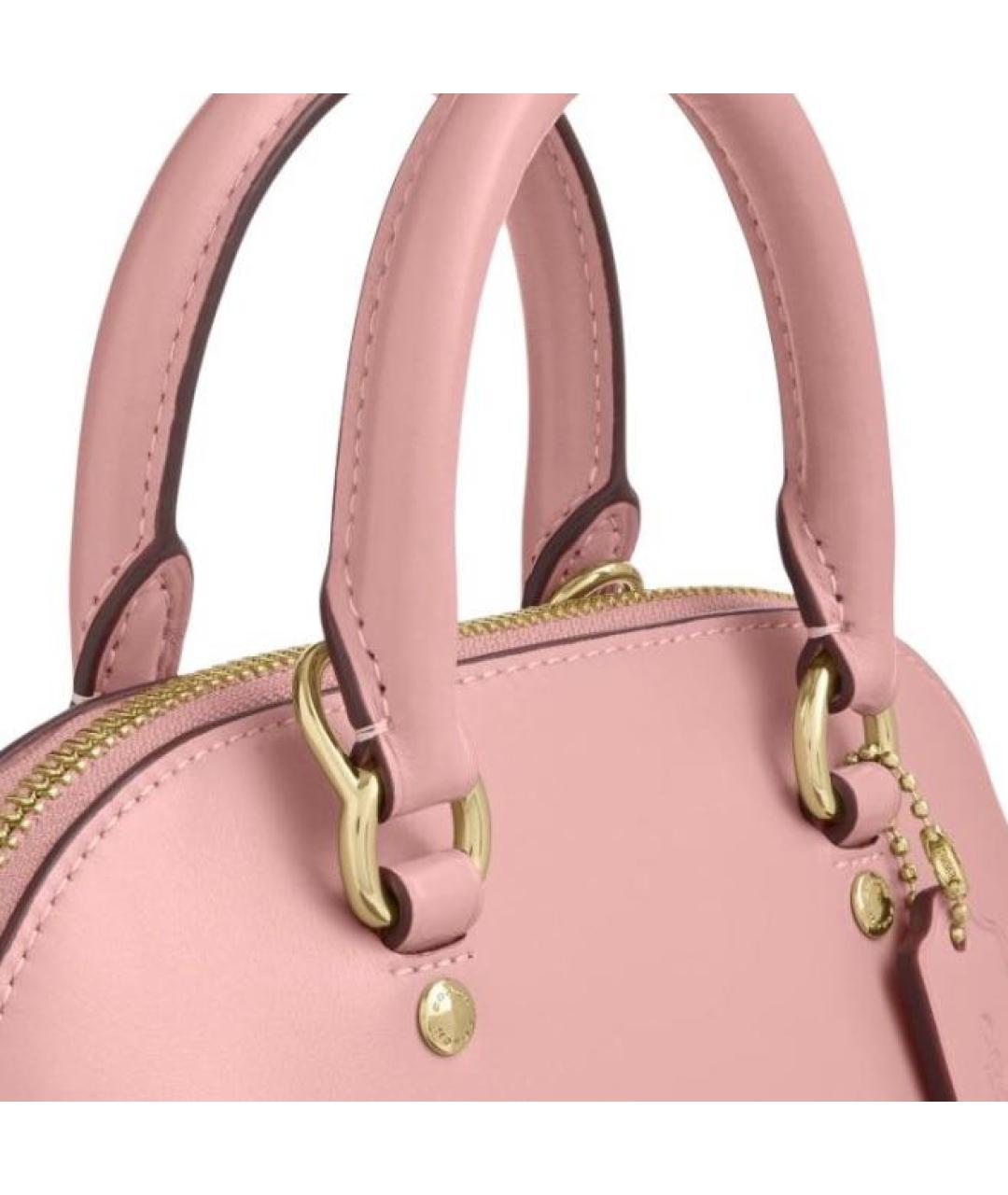 COACH Розовая сумка через плечо, фото 5