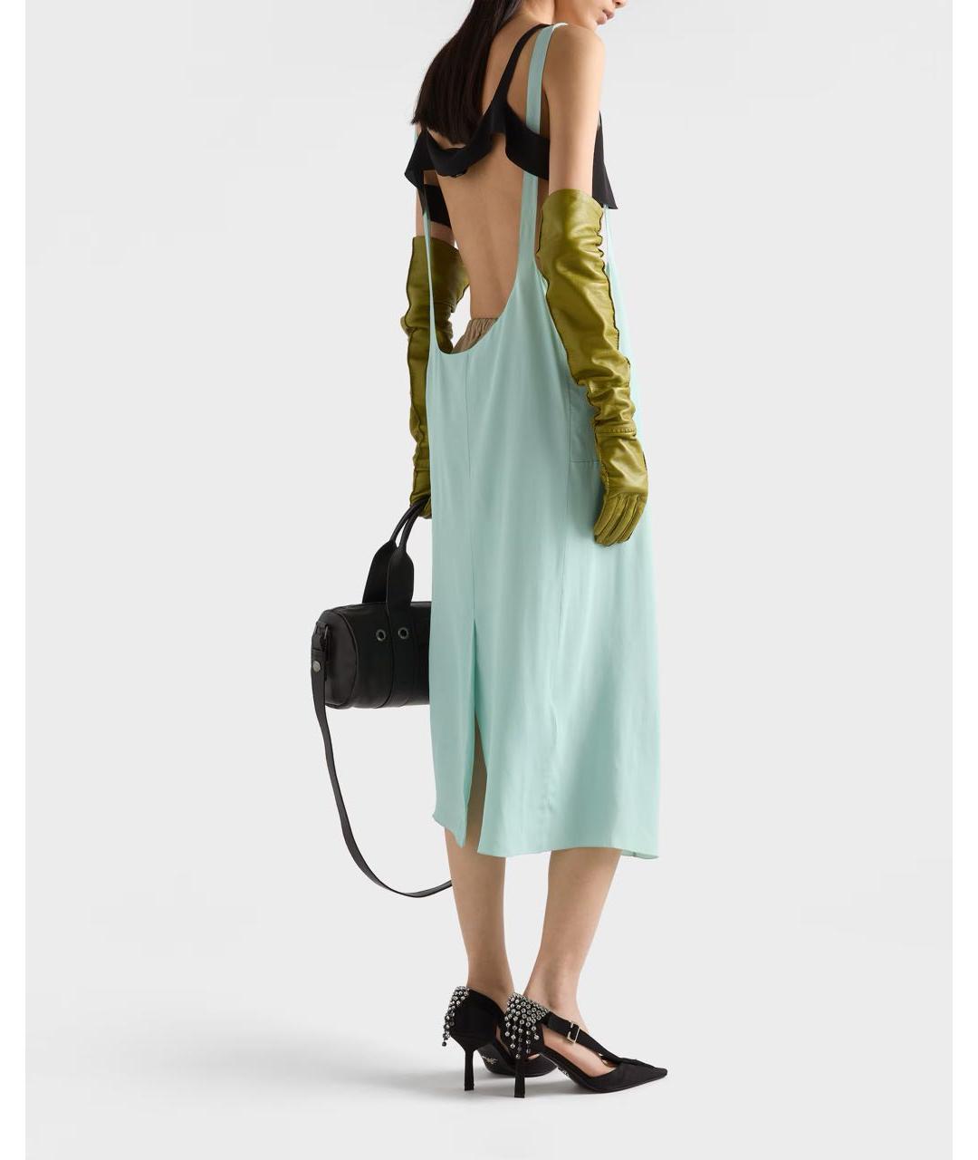 PRADA Черные текстильные туфли, фото 3