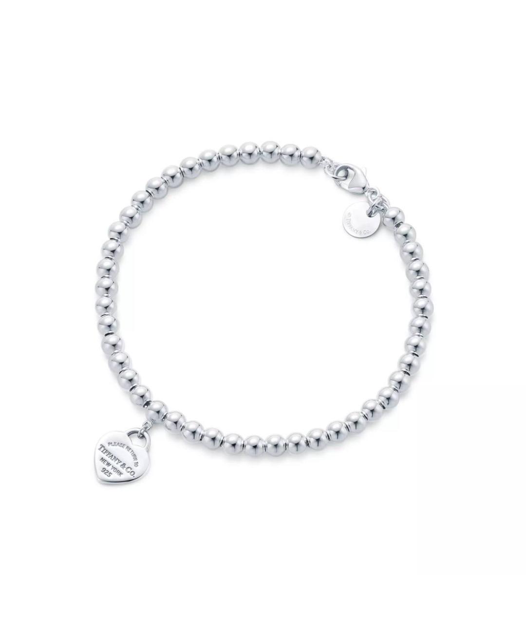 TIFFANY&CO Розовый серебряный браслет, фото 3