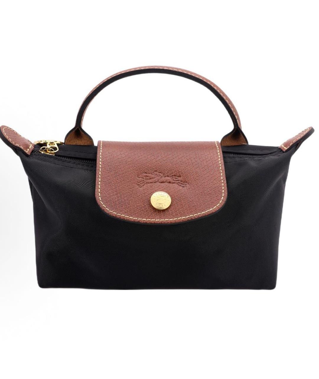 LONGCHAMP Черная сумка с короткими ручками, фото 4