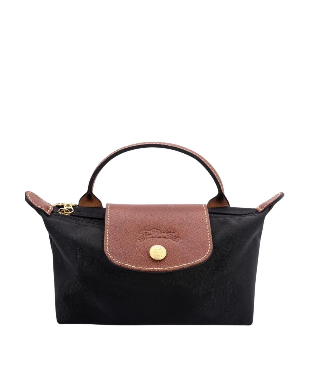 LONGCHAMP Черная сумка с короткими ручками, фото 1