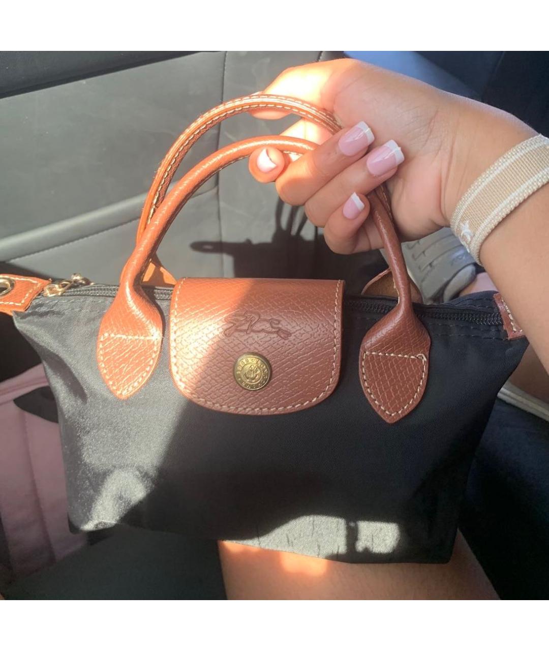 LONGCHAMP Черная сумка с короткими ручками, фото 3