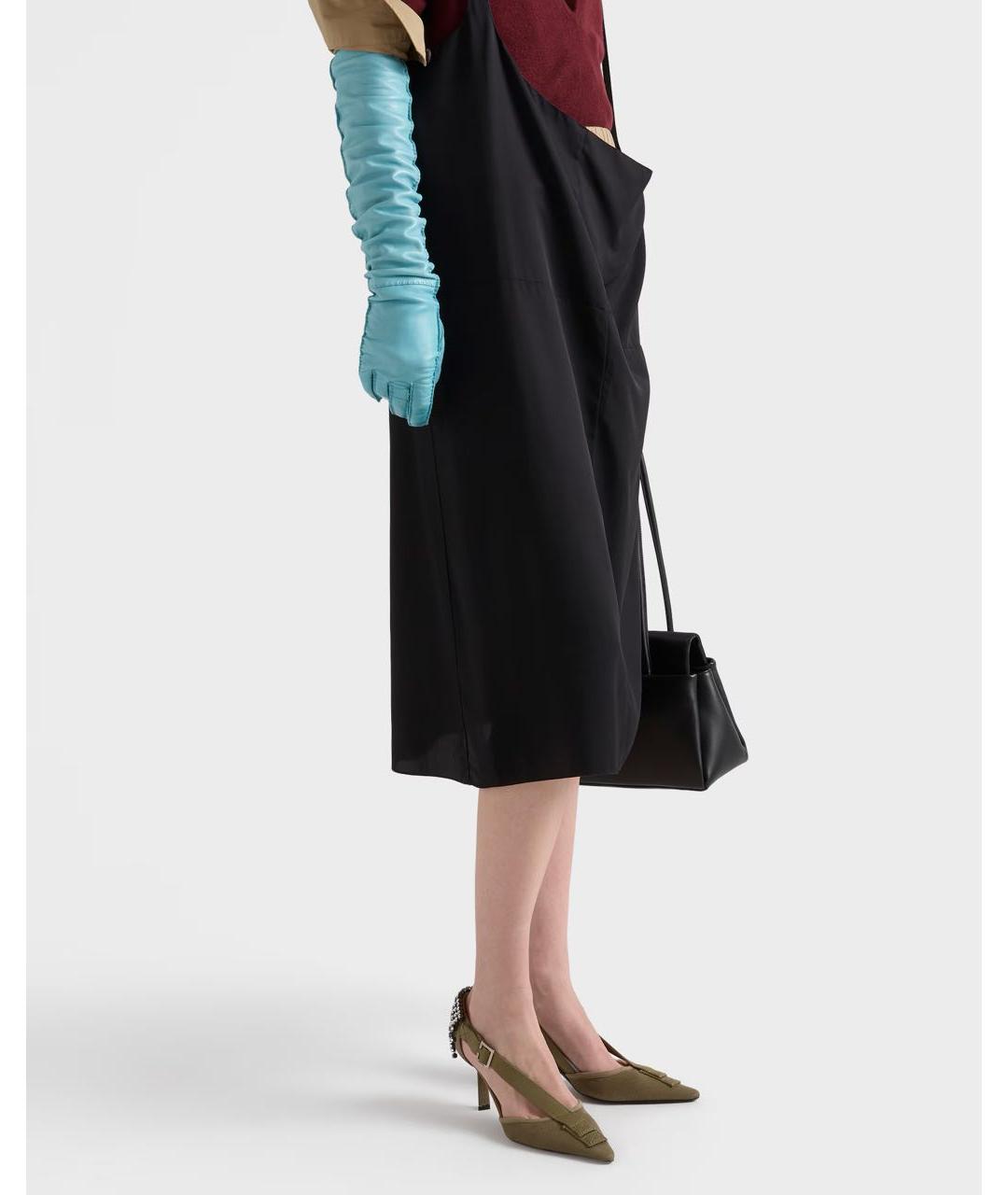 PRADA Хаки текстильные туфли, фото 3