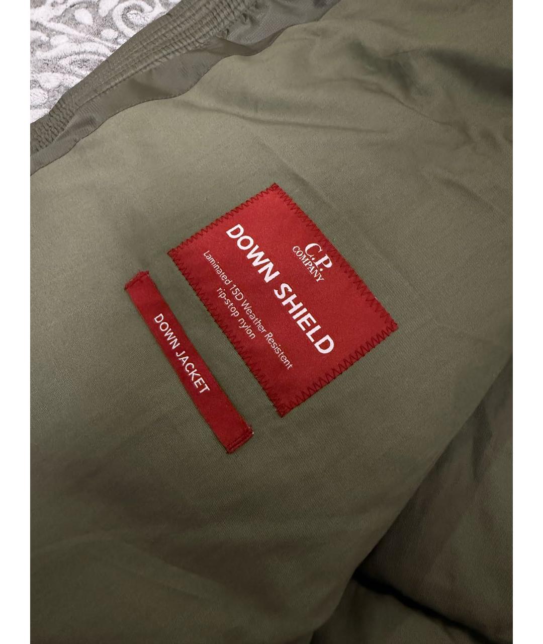 CP COMPANY Хаки полиэстеровый пуховик, фото 4