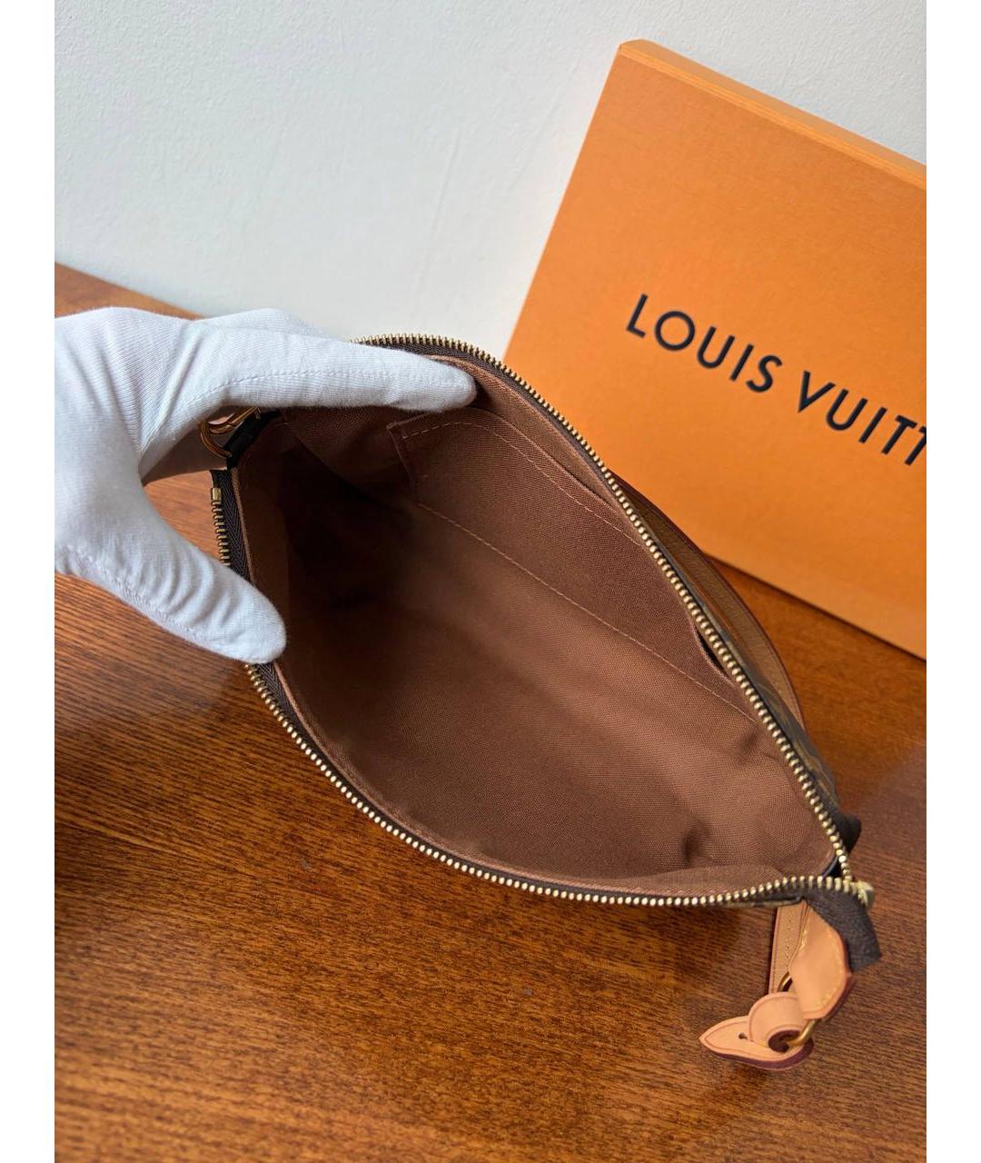 LOUIS VUITTON Коричневая сумка с короткими ручками, фото 7