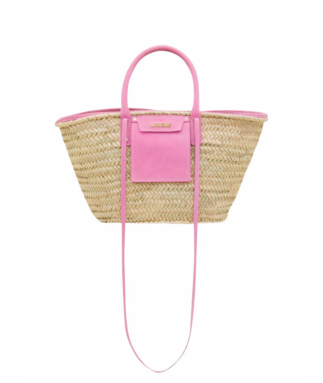 JACQUEMUS Розовая пляжная сумка, фото 1